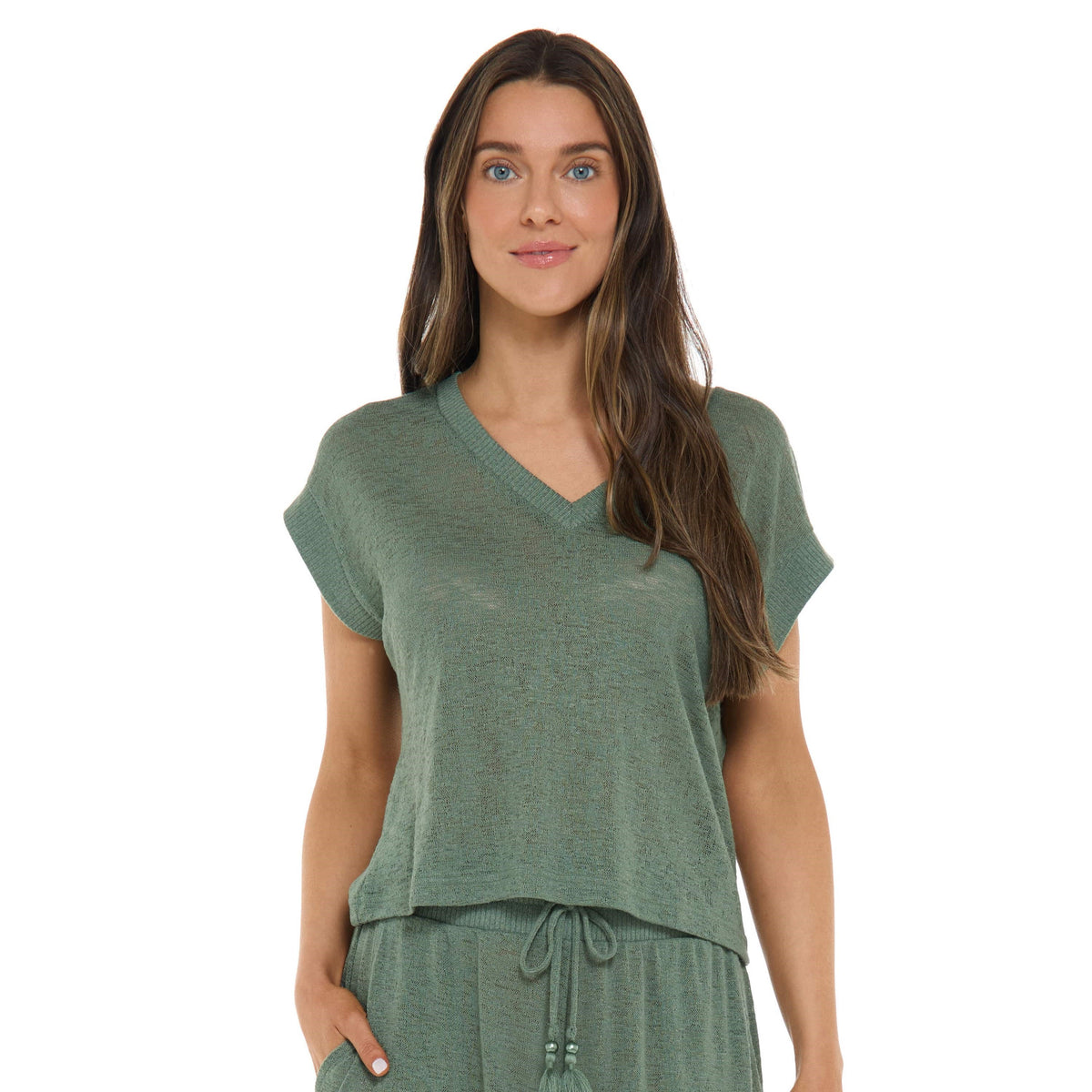 Sicily Crop Shirt - COCONUT COVE
