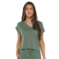 Sicily Crop Shirt - COCONUT COVE