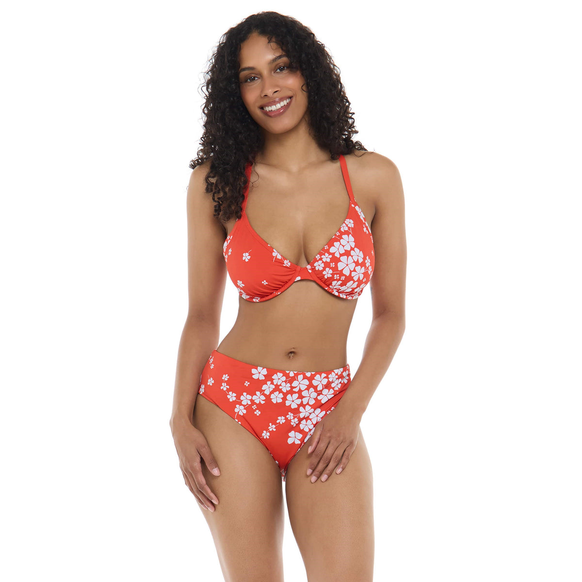 Hilary D, DD, E & F Cup Top - SEA PETALS - SKYE