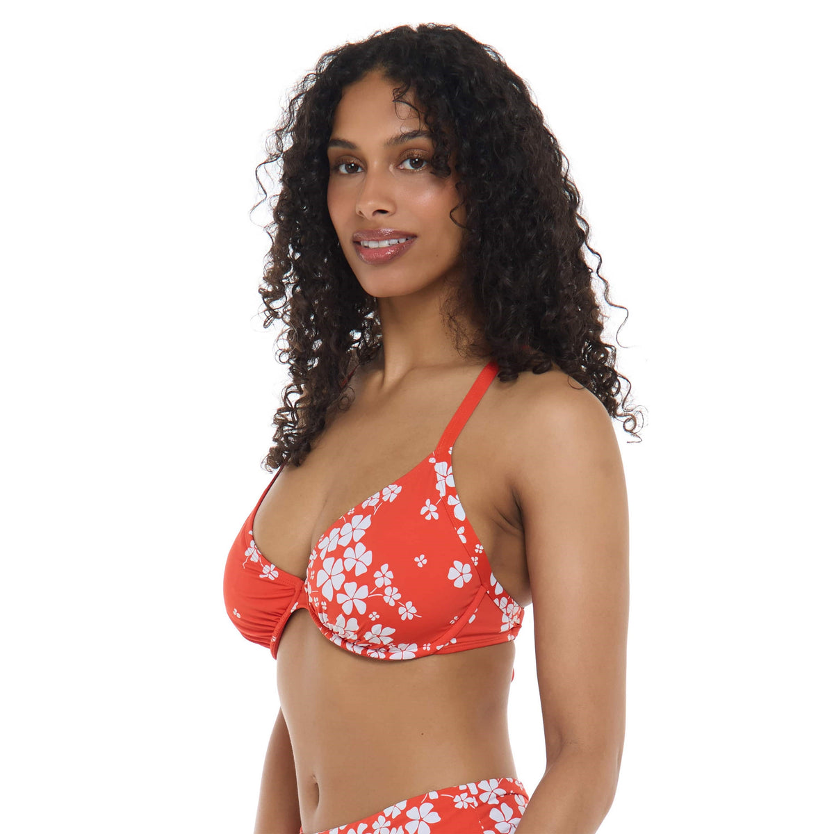 Hilary D, DD, E & F Cup Top - SEA PETALS - SKYE