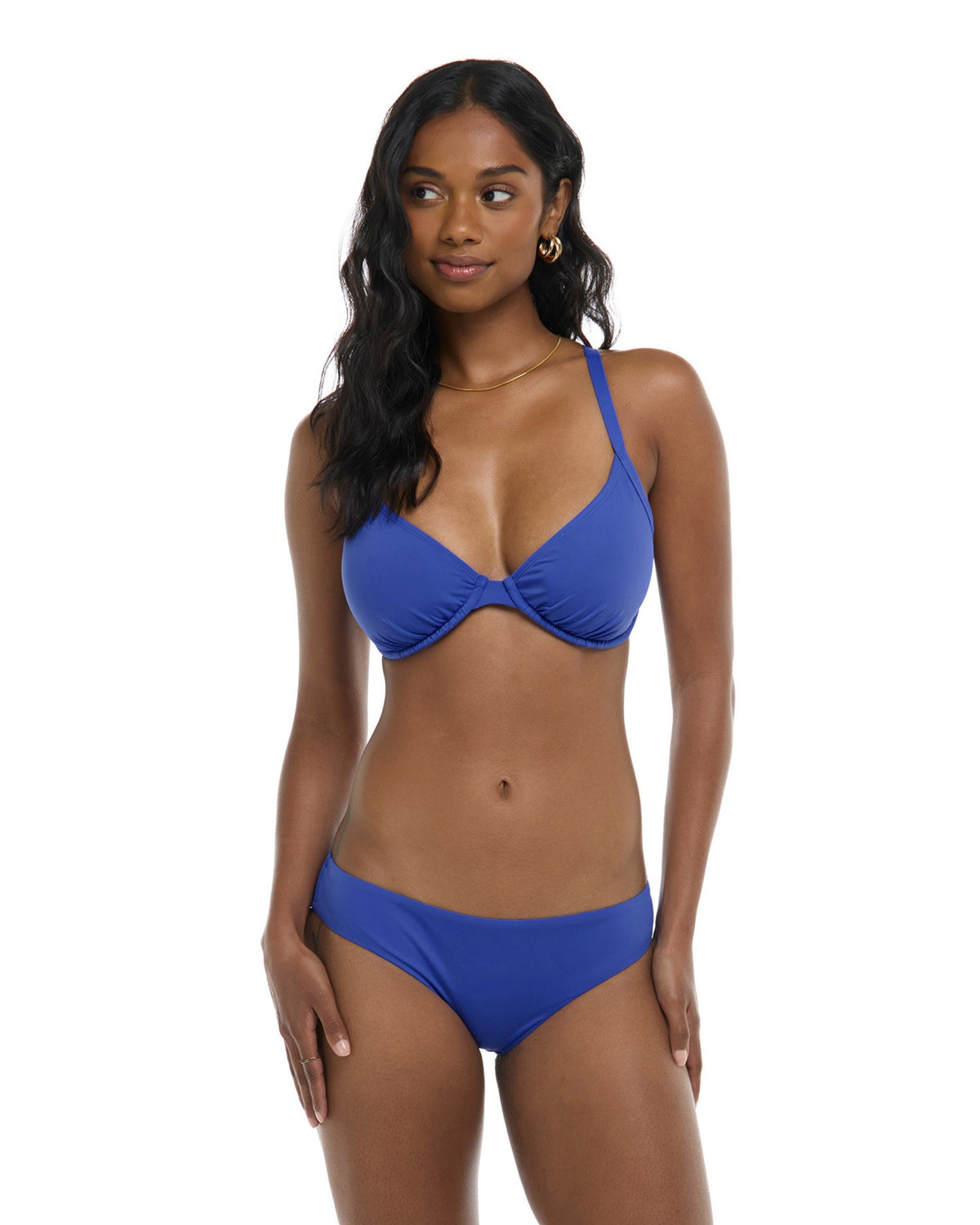 Hilary D,DD,E & F Cup Top - COSMIC BLUE