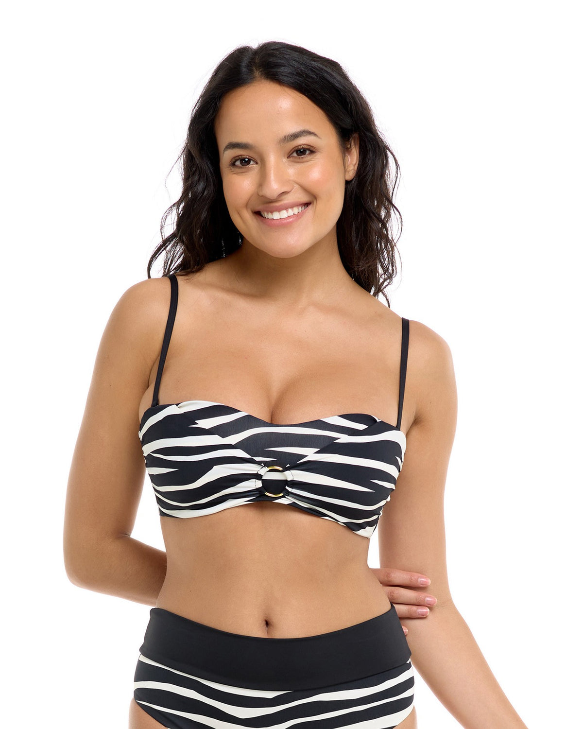 Hilda Top - WILD WONDERS-Black