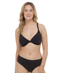 Hilary D,DD,E & F Cup Top - BLACK