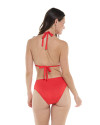 Mid Waist Bottom - RED