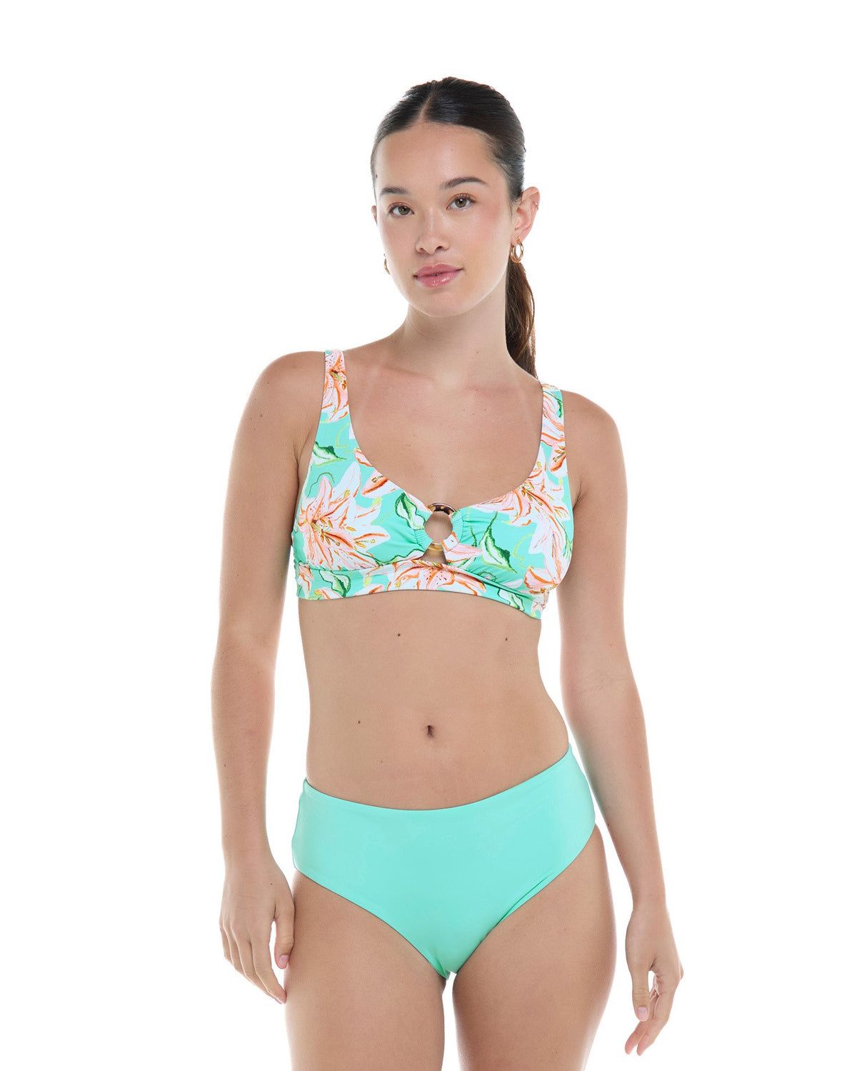Shirred Rachel Bottom - TURQUOISE - SKYE